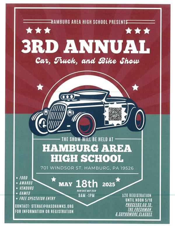  HAHS 3rd Annual Car, Truck, and Bike Show